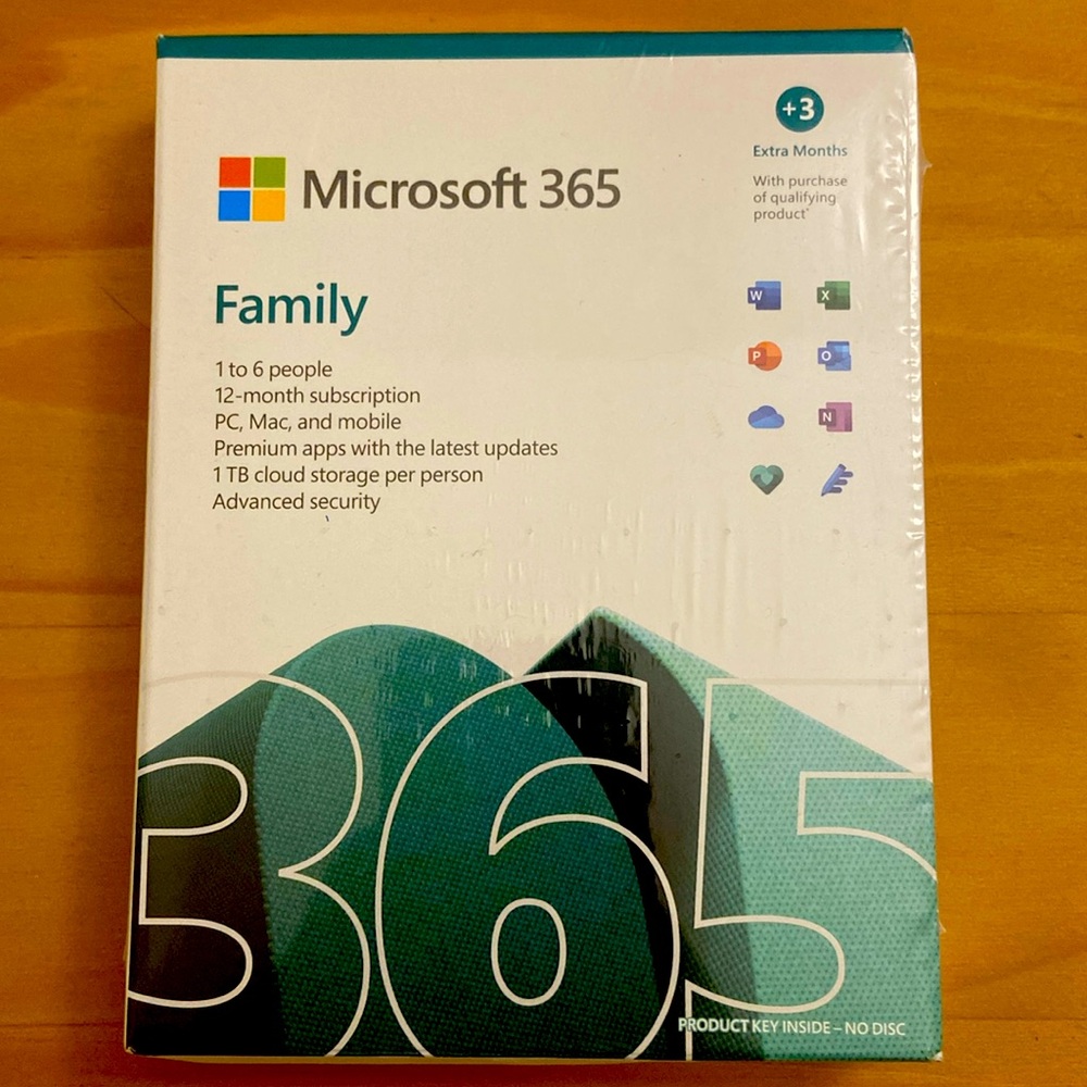 Microsoft 365 Family Plan 12 months